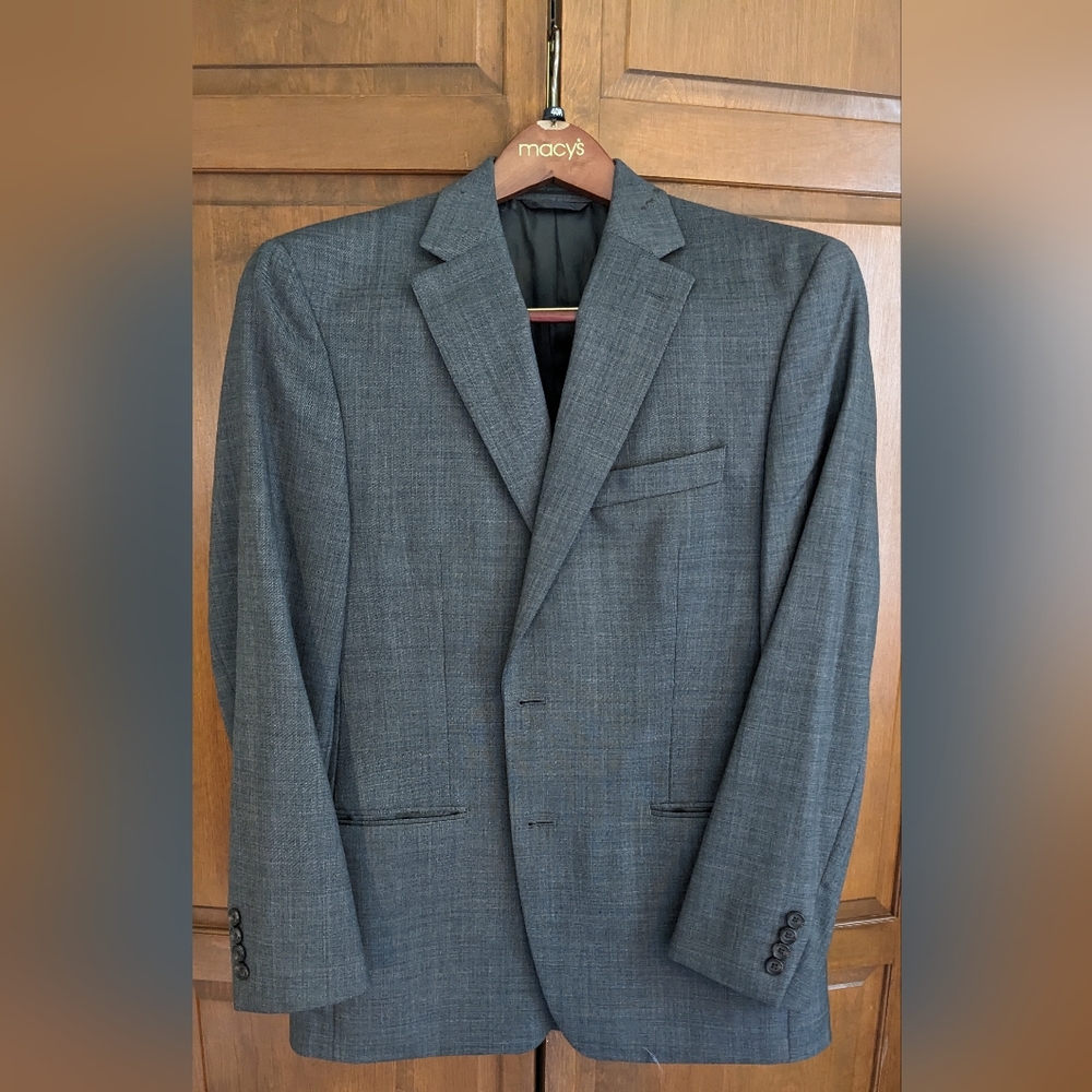 Ralph Lauren Men's Grey Wool Suit 40R Jacket 34x32 Pants